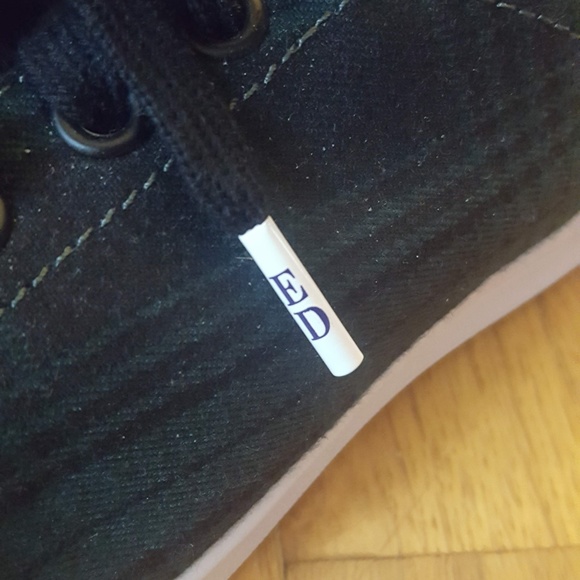 ED by Ellen DeGeneres Casual Shoes Green/Navy Plai - Picture 5 of 8